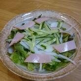 ハムとレタスのサッパリサラダ