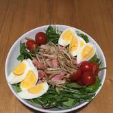 ゴボウとベーコンのサラダ