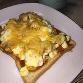 卵のピザトースト