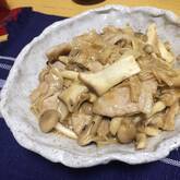 キノコと豚肉の旨味炒め