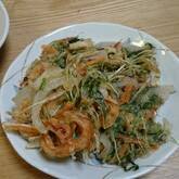 玉ネギと春菊のかき揚げ