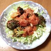 エビとブロッコリーのオーロラソース