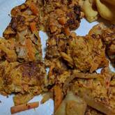 野菜とキムチの卵焼き