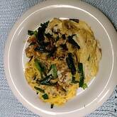 たっぷりニラ入り卵焼き