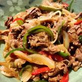 牛肉と野菜のオイスター炒め