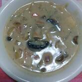 キノコたっぷり豆乳スープ