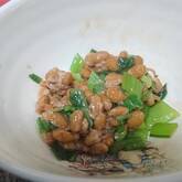 ホウレン草の納豆和え