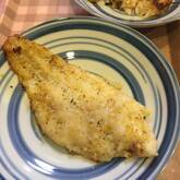 白身魚のミントパン粉焼き