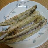 シシャモの磯部揚げ