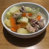 鶏ジャガの塩煮