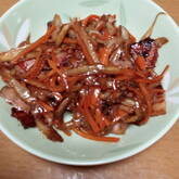 ベーコンとゴボウのきんぴら