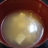 絹ごし豆腐のみそ汁