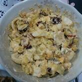 サツマイモとチーズのサラダ