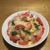 ナスとトマトのグラタン風