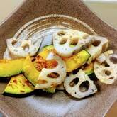 カボチャのガーリック炒め