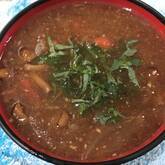 ナメコとトマトのみそ汁