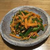 炒めニンジンのゴマ酢和え