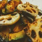 レンコンのバターじょうゆ炒め