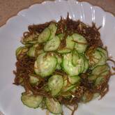 ツナキュウリのもずく酢