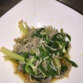 小松菜とジャコのお浸し