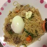 簡単牛肉ビーフン