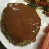 キノコ入りハンバーグ