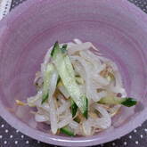 ゆでモヤシのゴマ酢和え