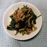 ホウレン草のバターしょうゆ炒め