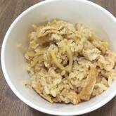 ショウガと油揚げの炊き込みご飯
