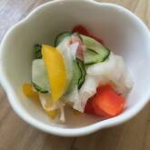 薄切り大根の甘酢漬け