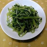 豆苗の炒めもの