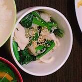ささ身と小松菜のみぞれ和え