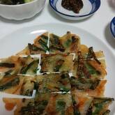 ニラたっぷりチヂミ♪