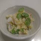 ポテトとカニカマのサラダ