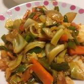 豚肉のケチャップ炒め