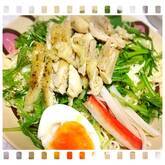 レンジ蒸し鶏冷麺