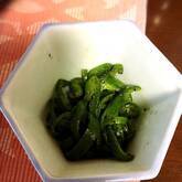 ゆでピーマンのゴマ和え