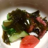 タコとキュウリの酢の物