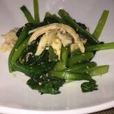 ホウレン草と鶏のゴマ和え