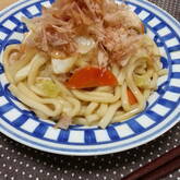 ネギたっぷり！究極のシンプル焼うどん