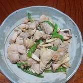 エリンギと鶏肉のみそ炒め