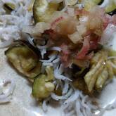 ナスとミョウガのお漬け物