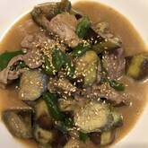 ナスと豚肉の味噌炒め