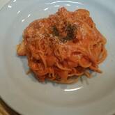 エビのトマトクリームパスタ