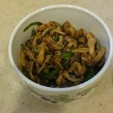 ピーマンとジャコのおかか炒め