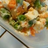 簡単で彩りきれい！スナップエンドウと卵のサラダ