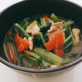 小松菜の洋風煮浸し