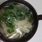 薄切り玉ネギのみそ汁