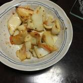 イカと玉ネギのガーリック炒め