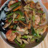 魚介と春雨のXO醤炒め